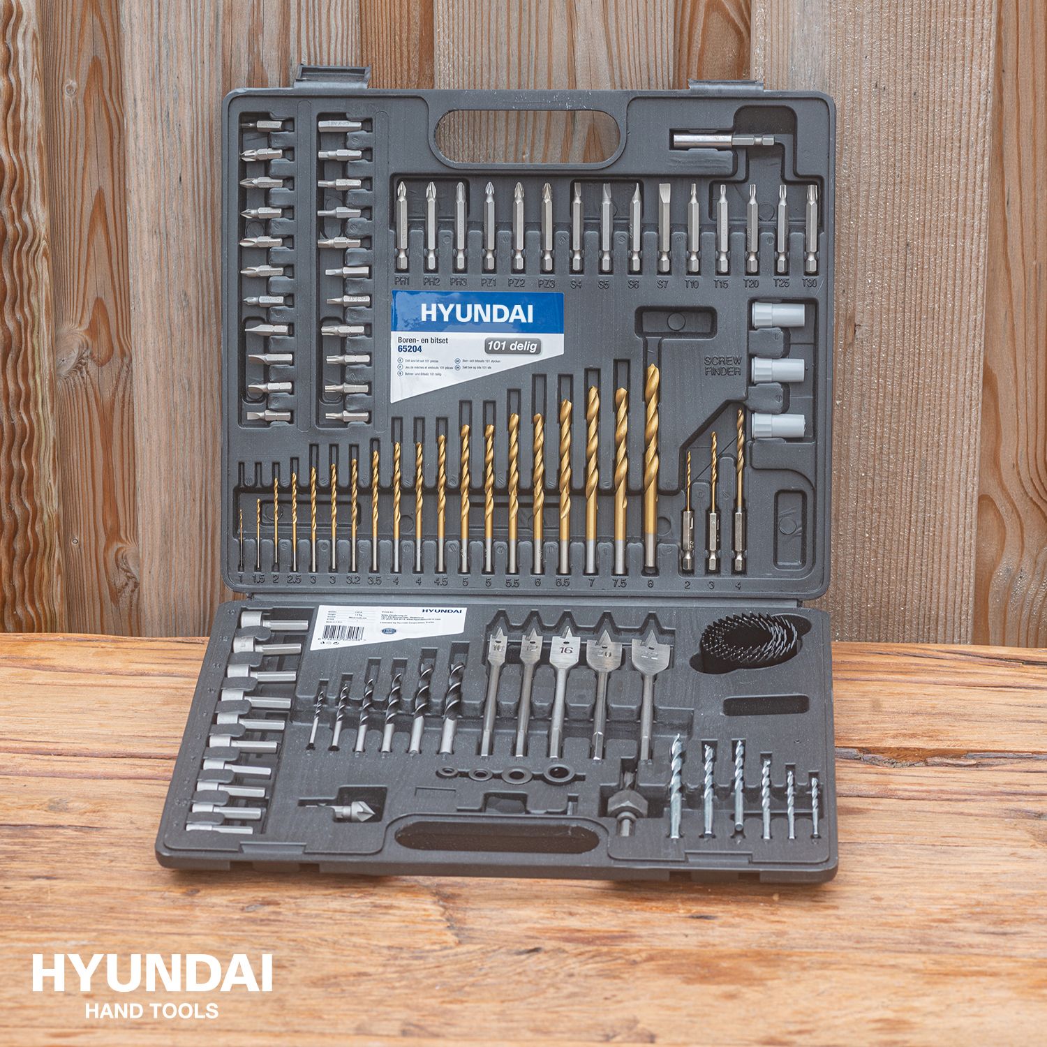 Hyundai bits- en boren 101-delig