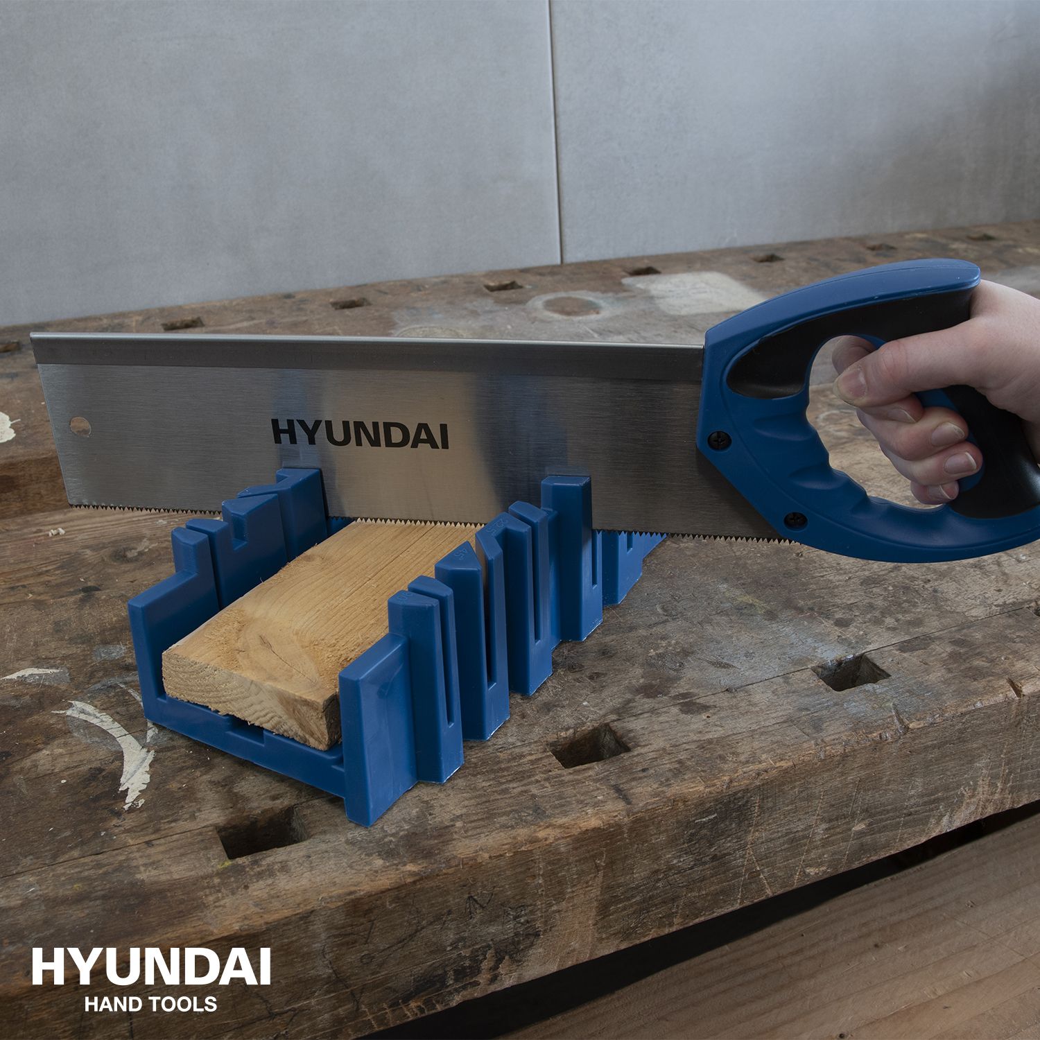 Hyundai verstekbak met zaag - Verstekzaag | Kapzaag 350mm