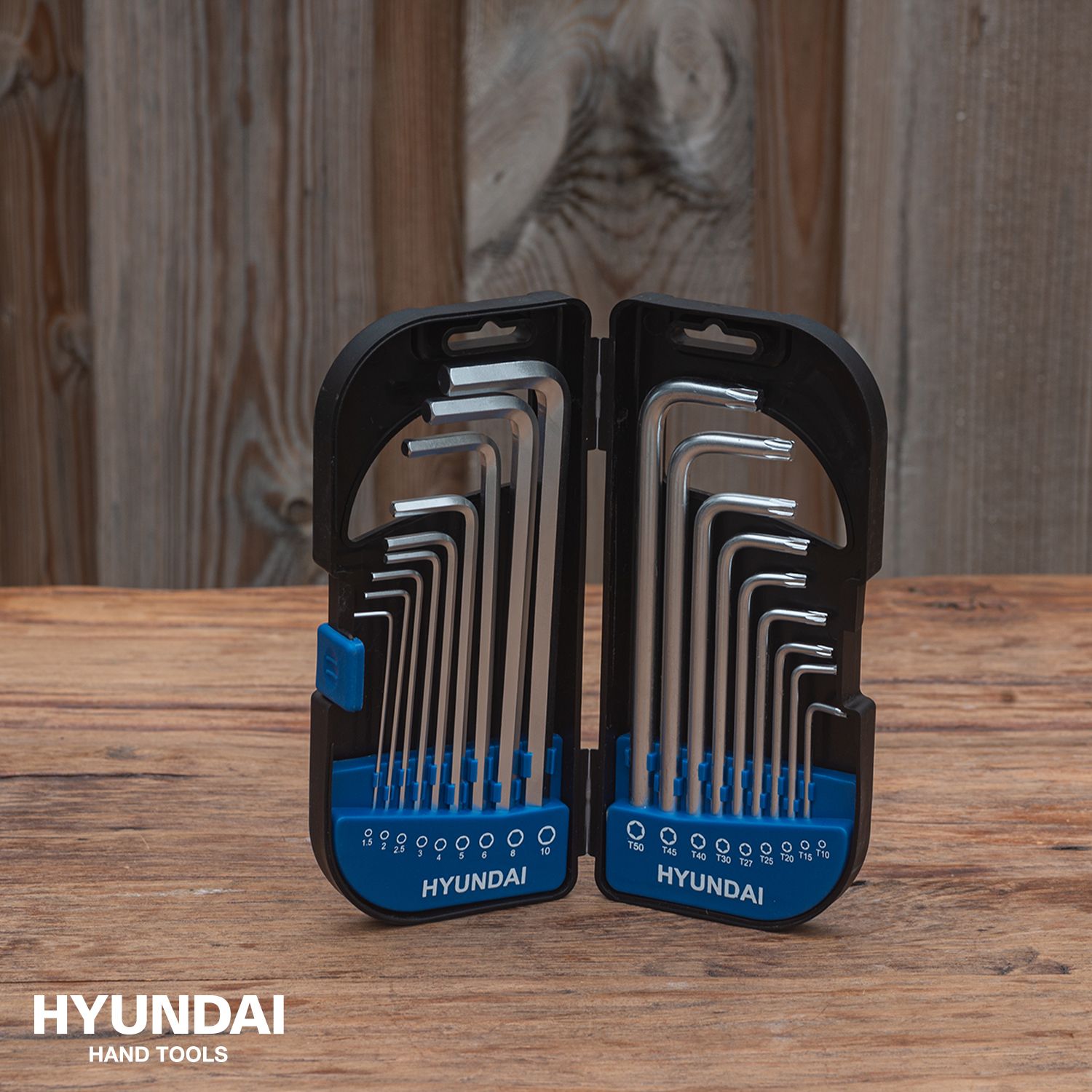 Hyundai combination long arm hex key set