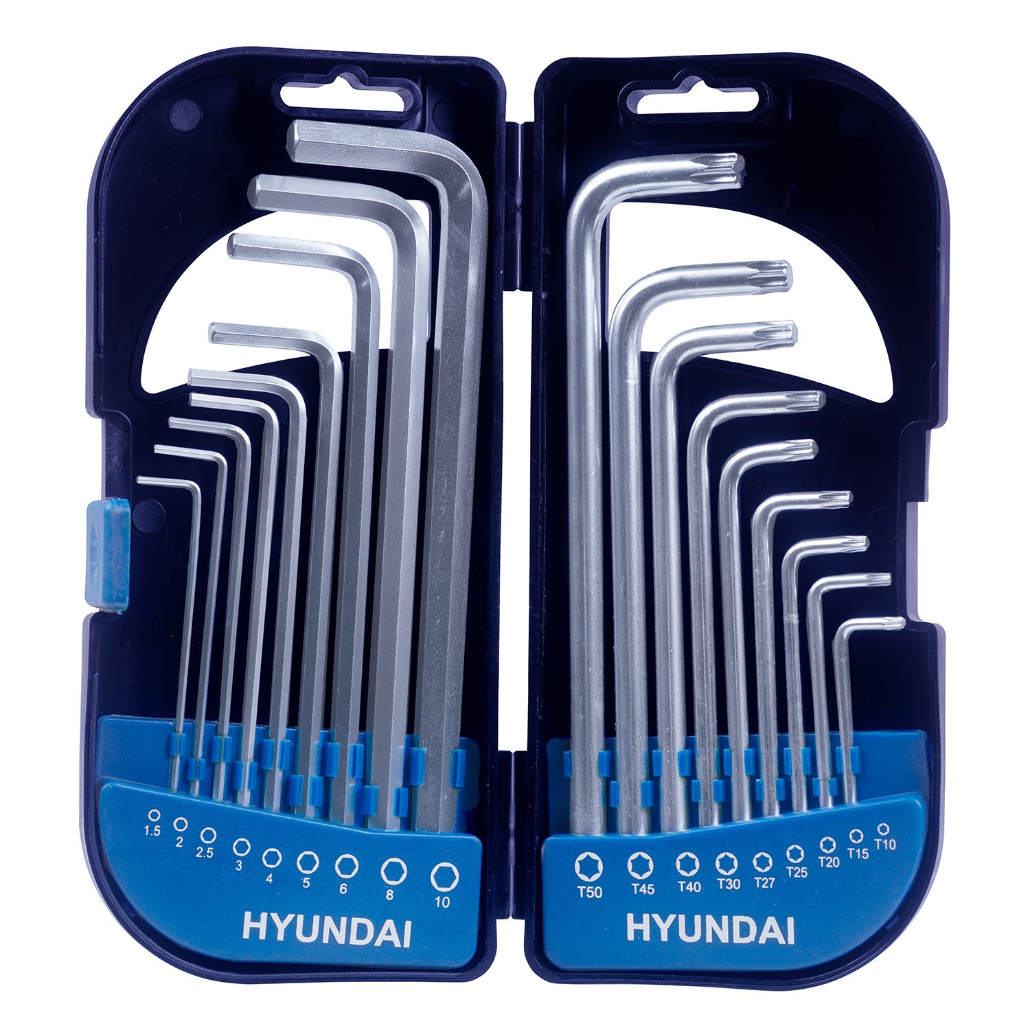 Hyundai combination long arm hex key set