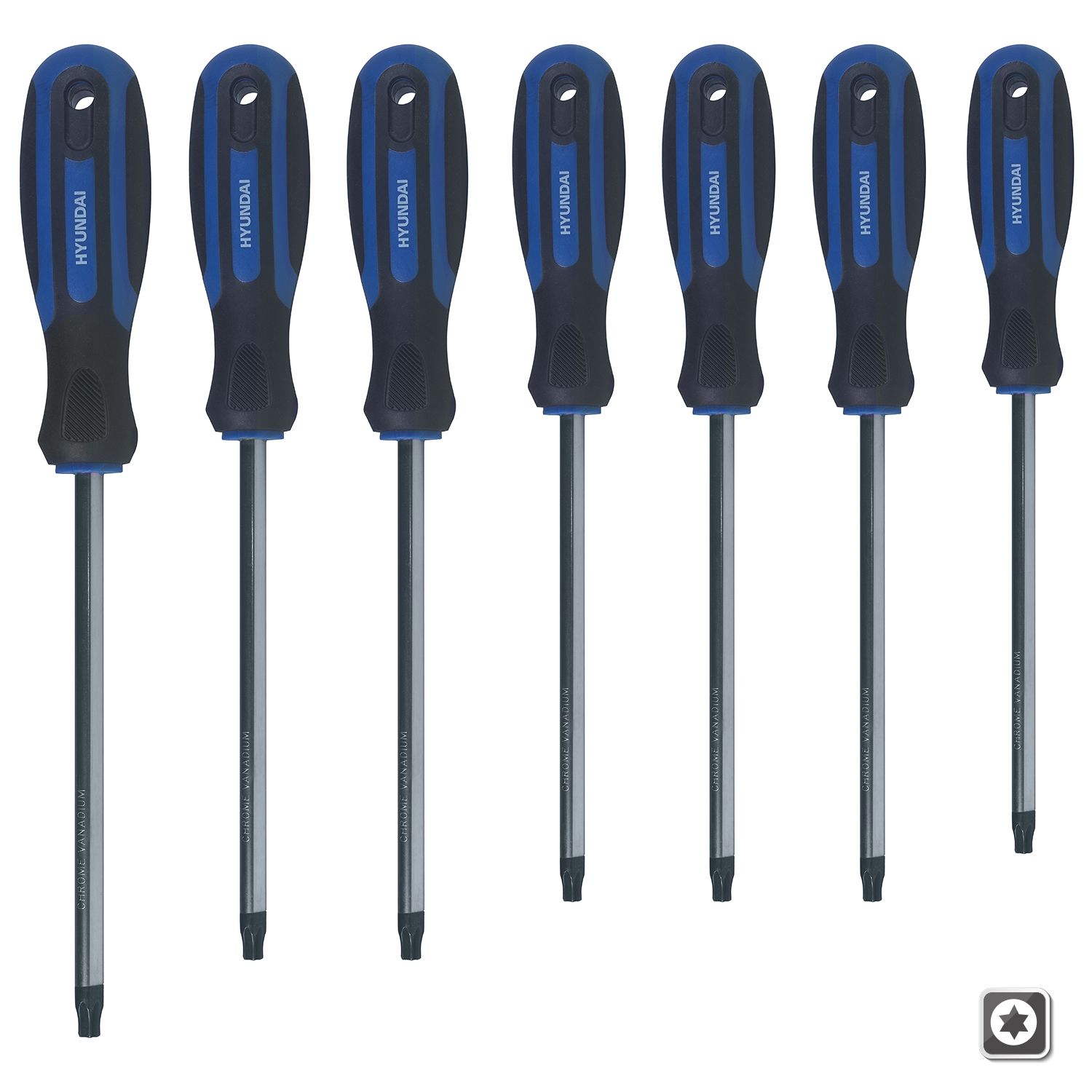 Hyundai torx screwdriver set 7 pcs