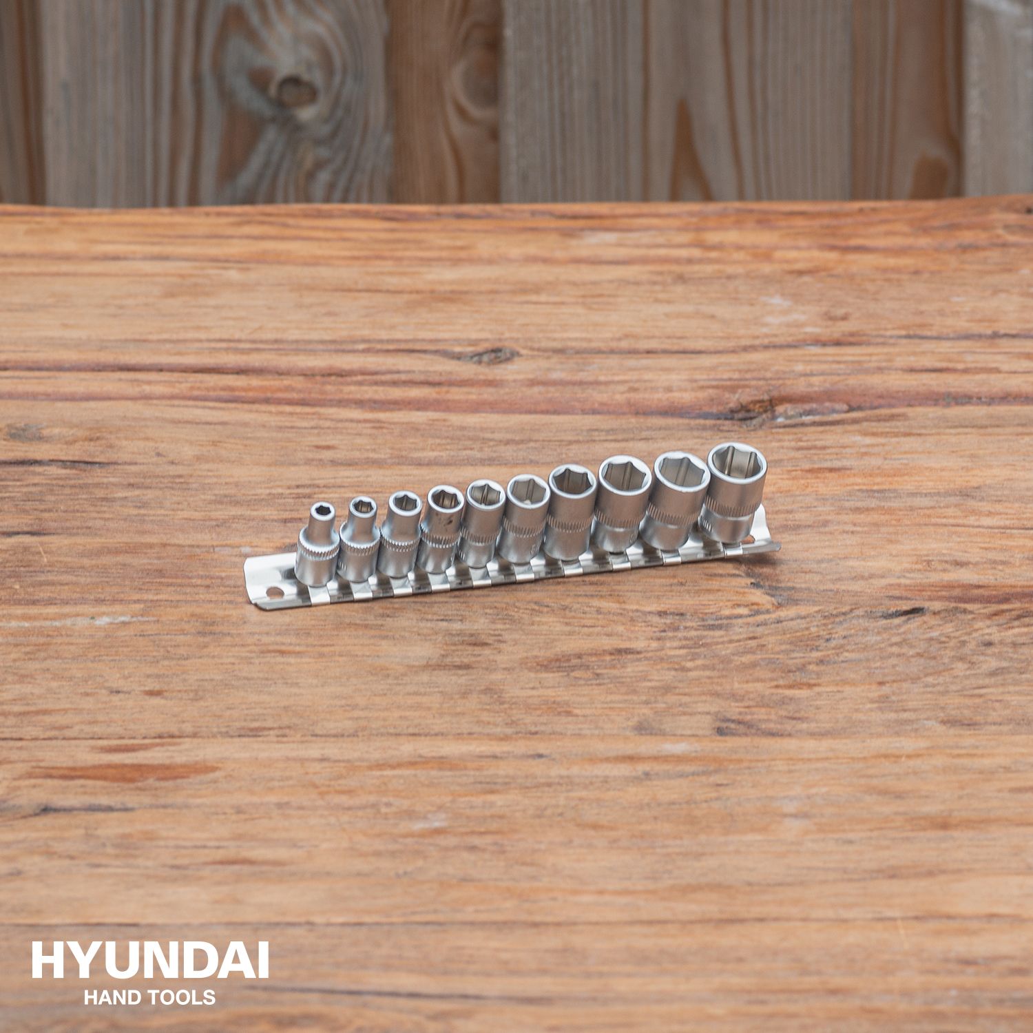 Hyundai Socket Set 10 pcs 1/4"