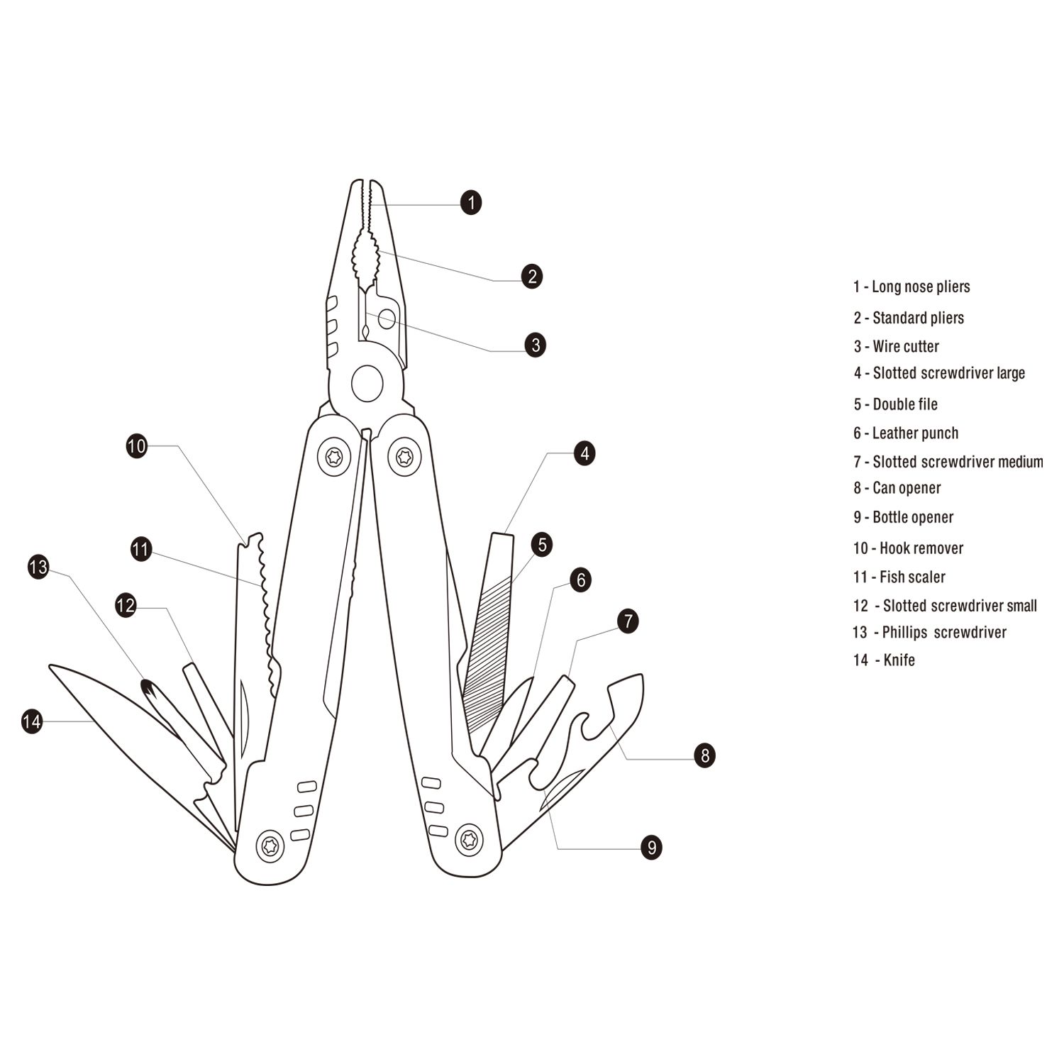 Hyundai multitool 14-in-1