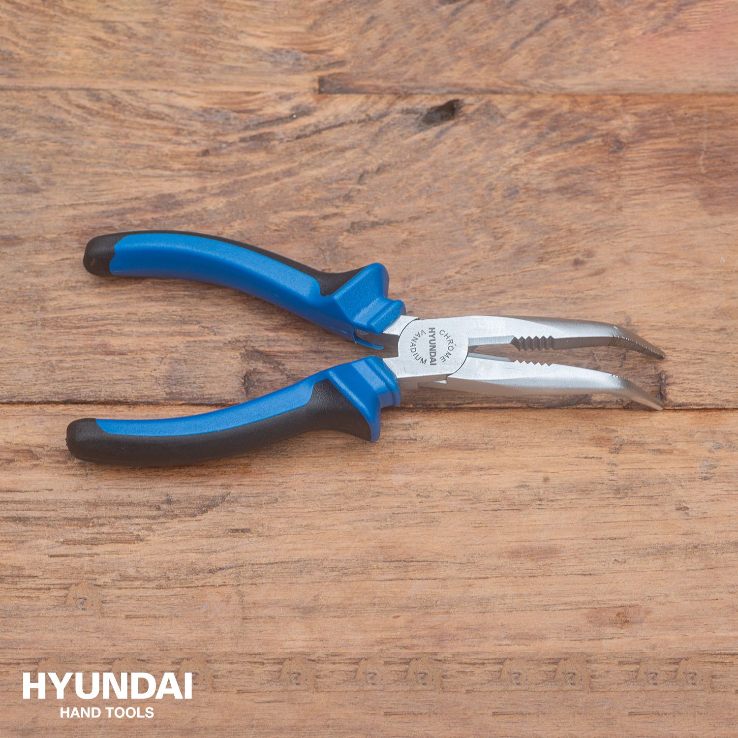 Hyundai bent long nose pliers 7"