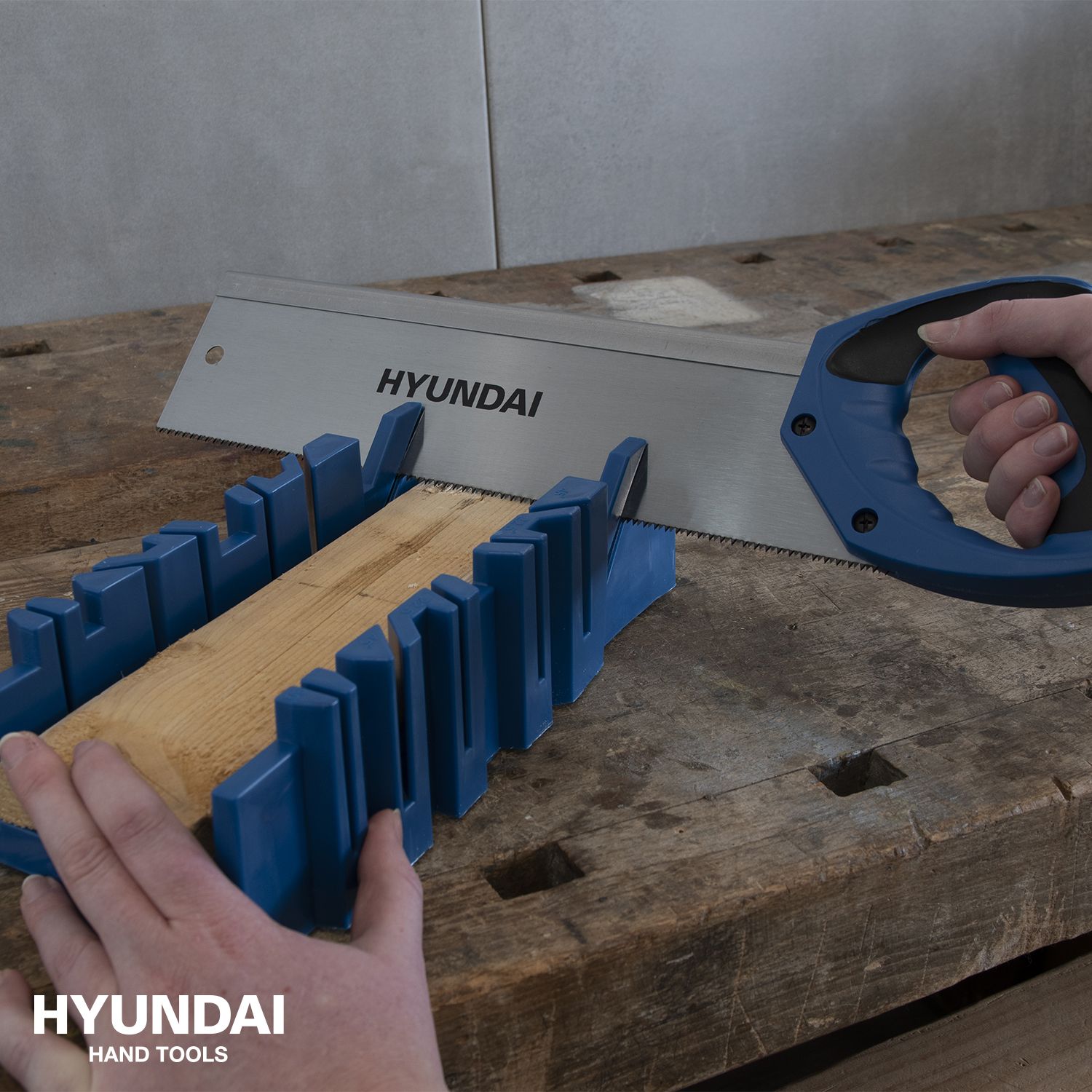 Hyundai verstekbak met zaag - Verstekzaag | Kapzaag 350mm