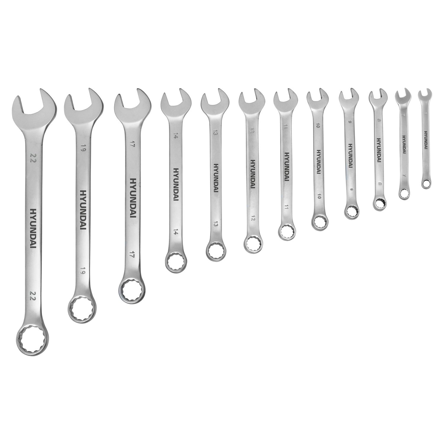 Hyundai elliptical combination spanner 12 pcs